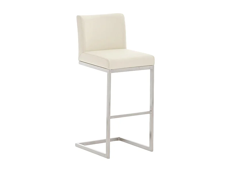 Barhocker - Kunstleder - creme - Paros