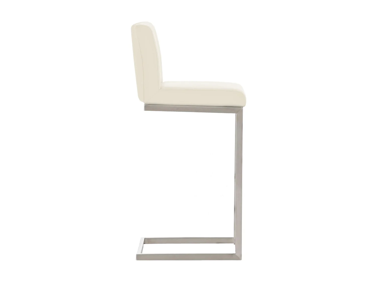 Barhocker - Kunstleder - creme - Paros