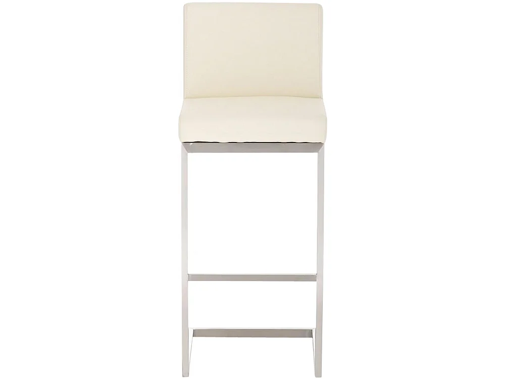 Tabouret de bar - Similicuir - Crème - Paros