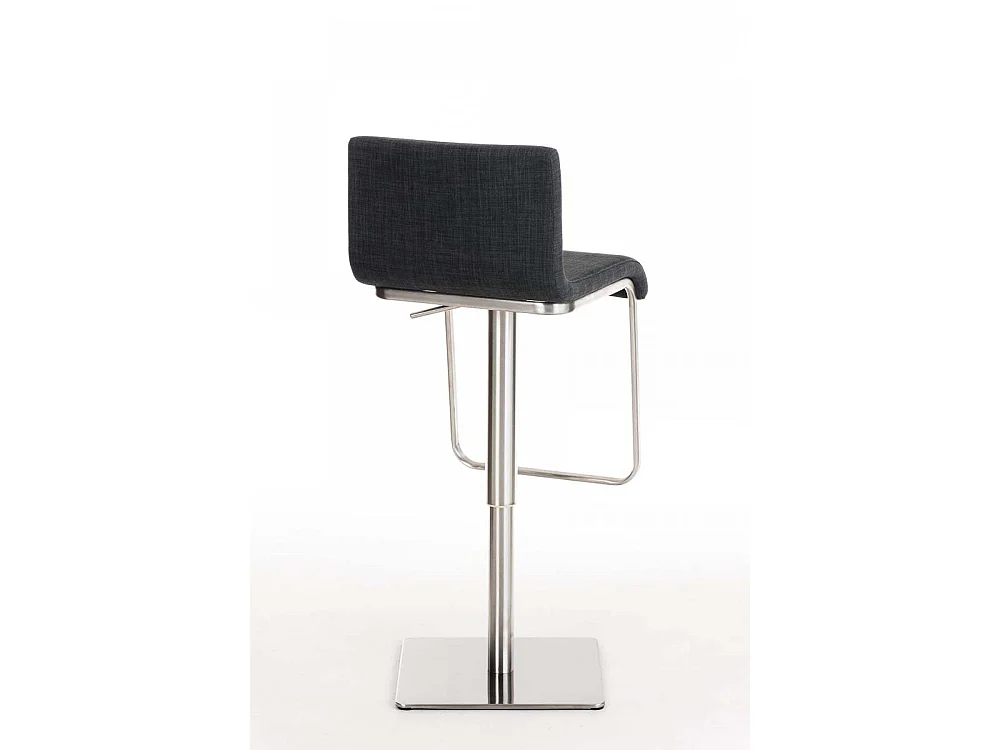 Tabouret de bar - Tissu & Acier inoxydable - Gris foncé - Limon