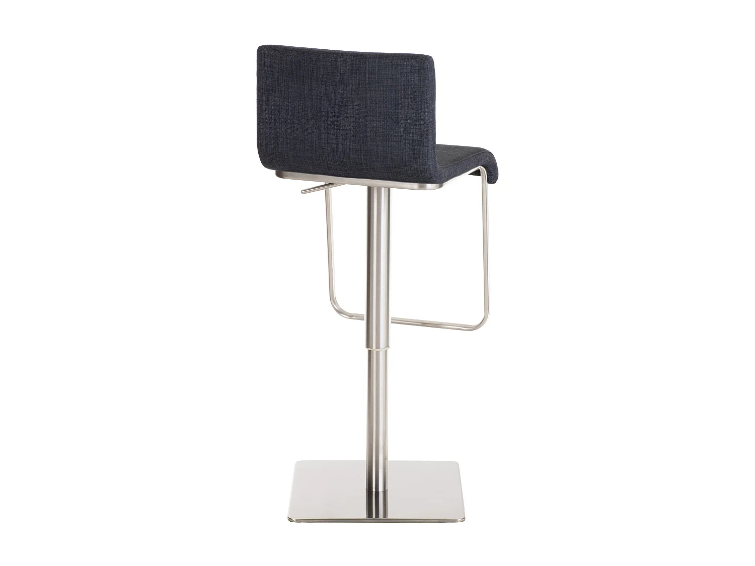 Tabouret de bar - Tissu & Acier inoxydable - Gris foncé - Limon