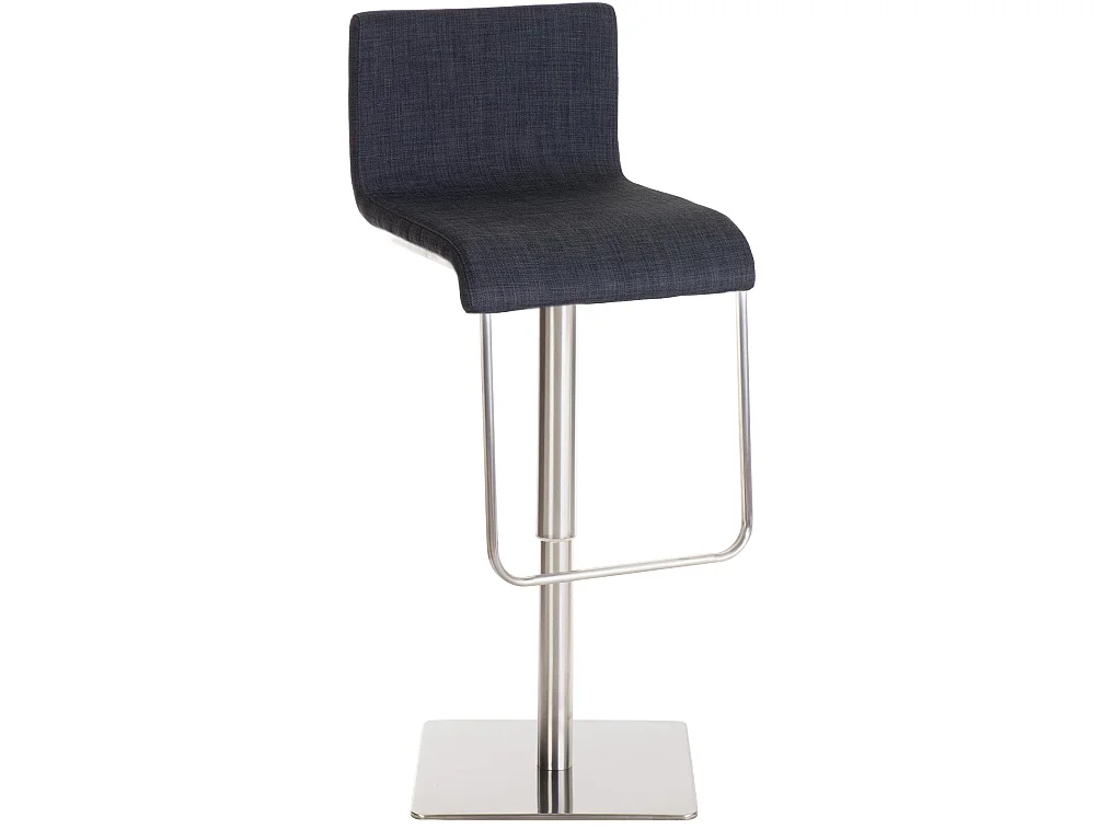 Tabouret de bar - Tissu & Acier inoxydable - Gris foncé - Limon