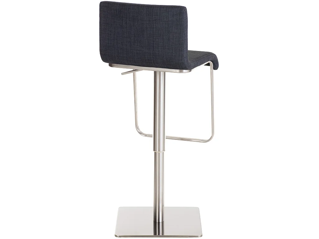 Tabouret de bar - Tissu & Acier inoxydable - Gris foncé - Limon