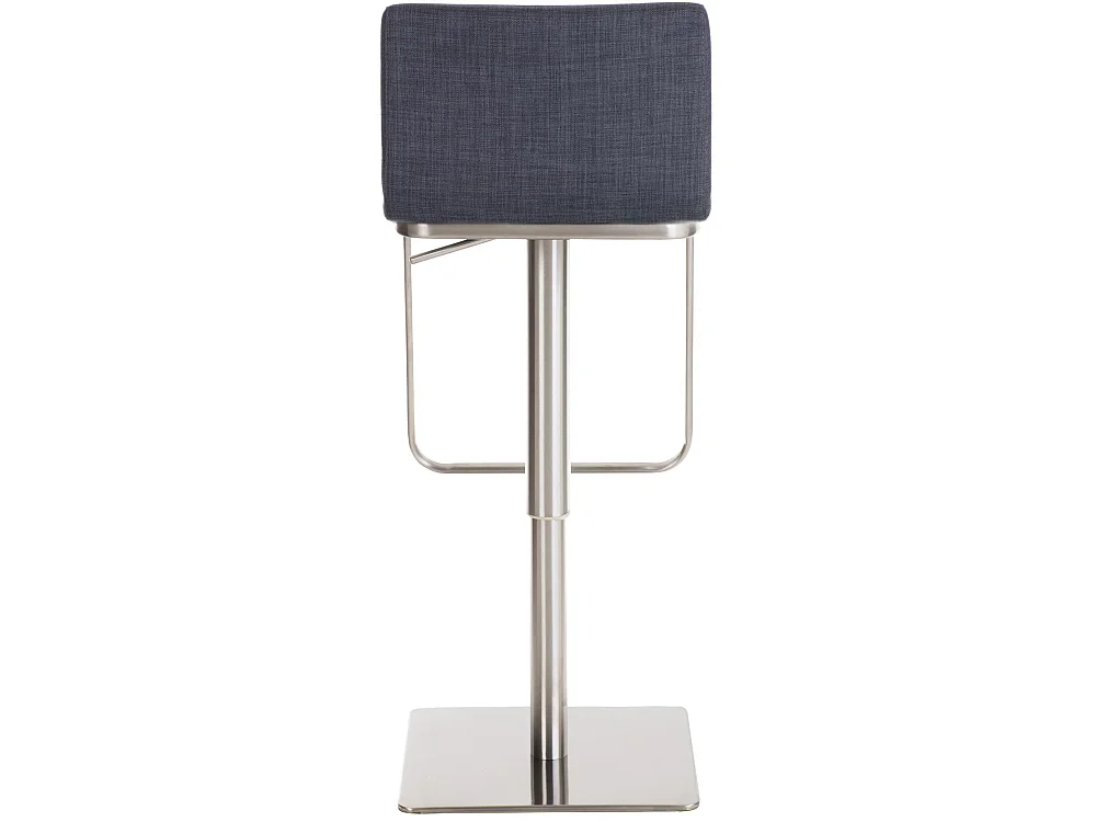 Tabouret de bar - Tissu & Acier inoxydable - Gris foncé - Limon