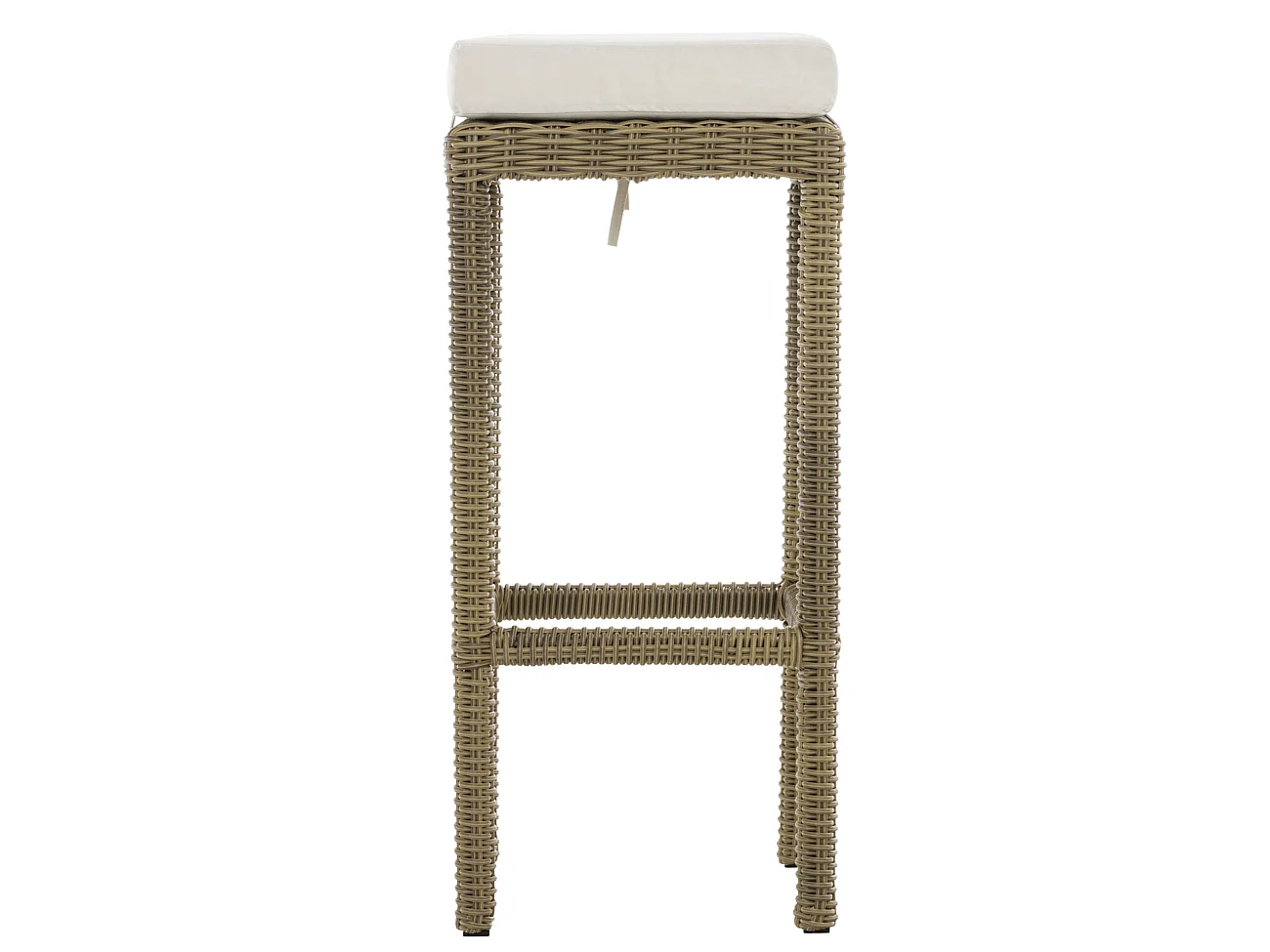 Tabouret de bar - Plastique & Aluminium - Nature - Alia