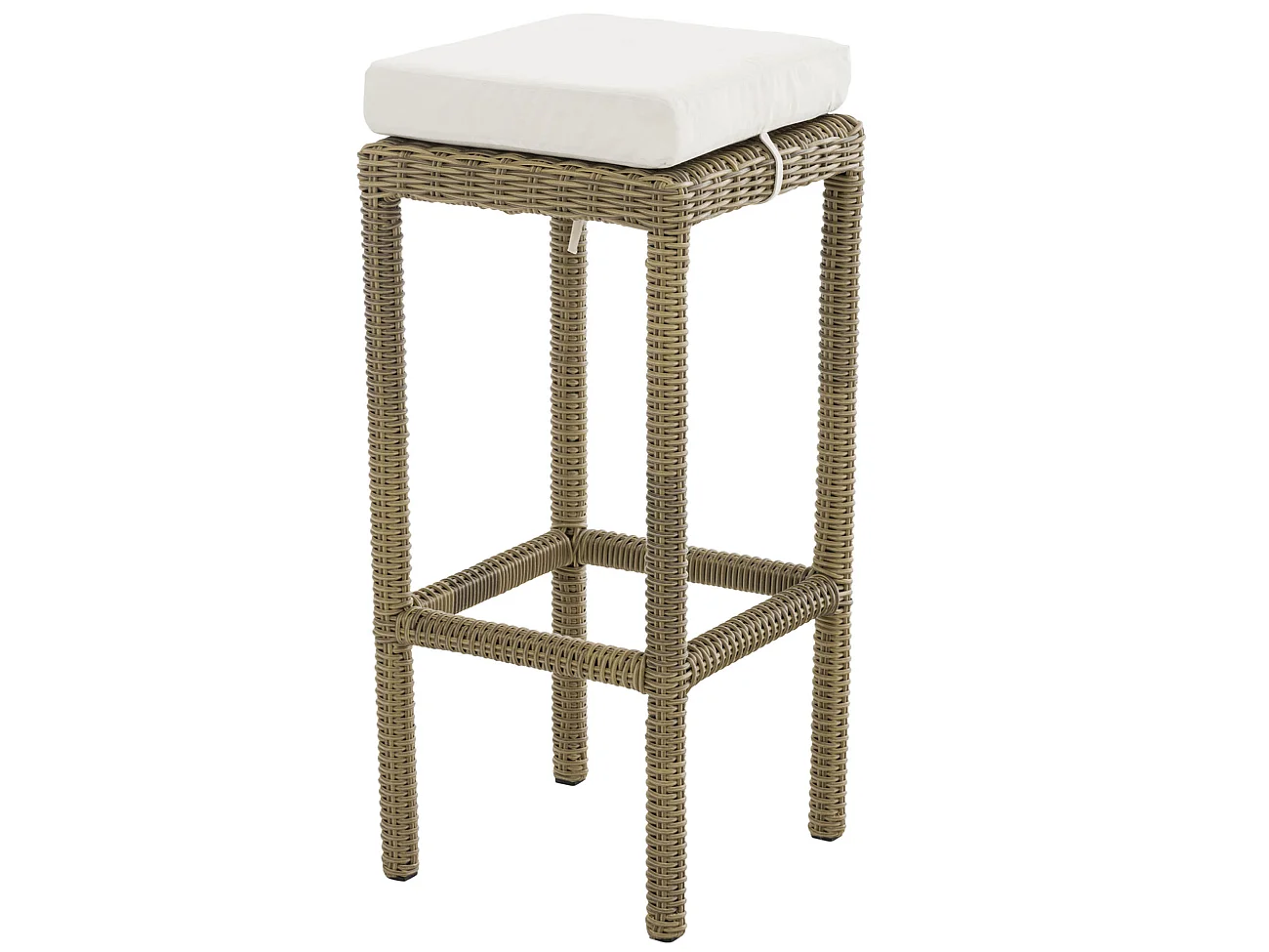 Tabouret de bar - Plastique & Aluminium - Nature - Alia