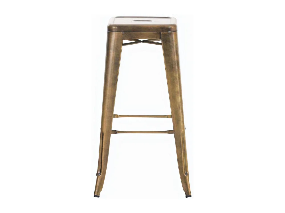 Lot de 2  Tabouret de bar - Métal & Métal - Or - Joshua V2