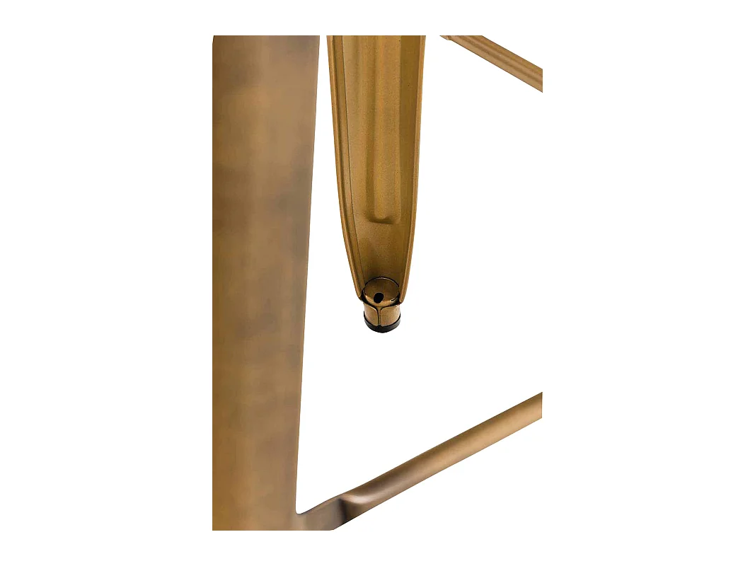 Lot de 2  Tabouret de bar - Métal & Métal - Or - Joshua V2