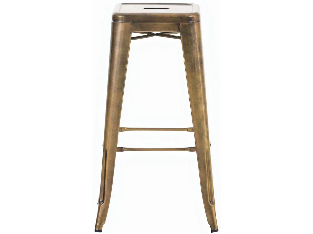Lot de 2  Tabouret de bar - Métal & Métal - Or - Joshua V2