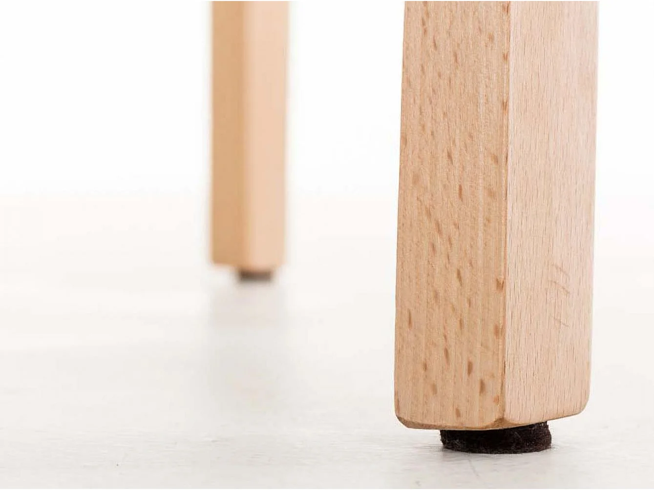 Lot de 2  Tabouret de bar - Bois - Blanc - Hover