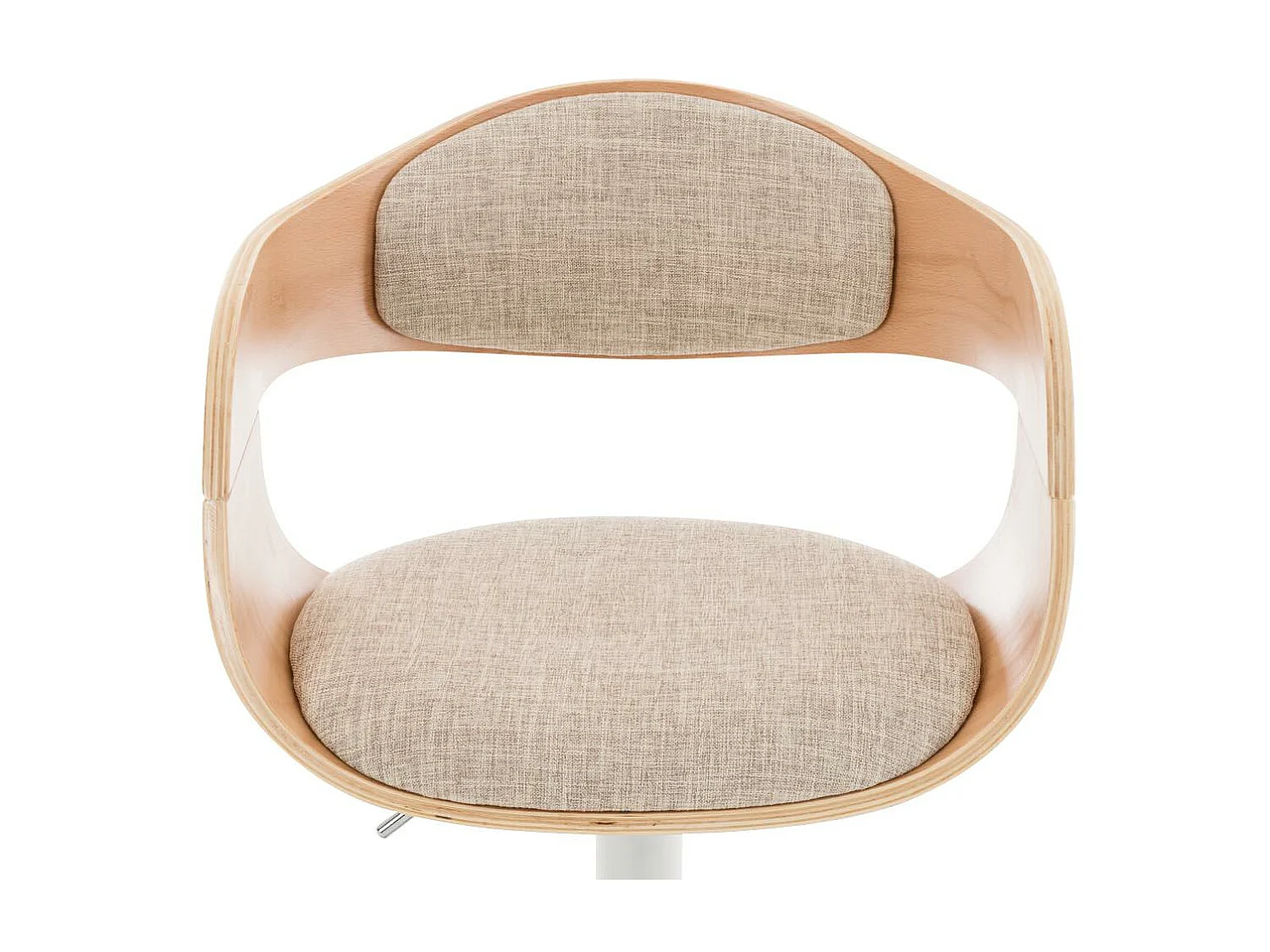 Tabouret de bar - Tissu - Nature / Crème - Kingston