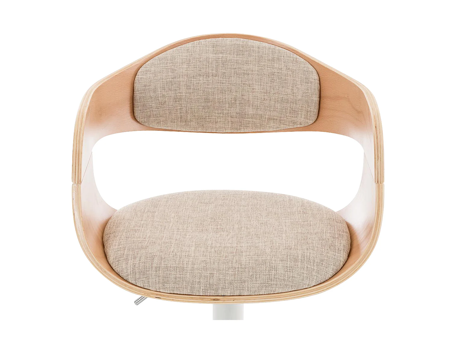 Tabouret de bar - Tissu - Nature / Crème - Kingston