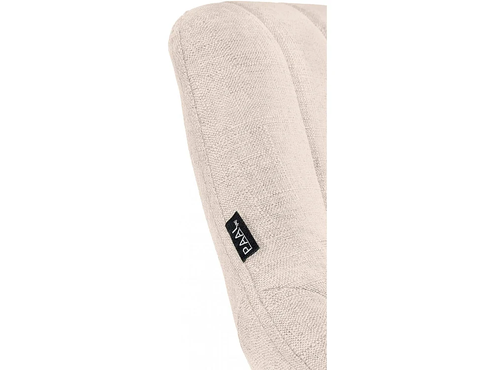 Tabouret de bar - Tissu & Noir - Crème - Milet