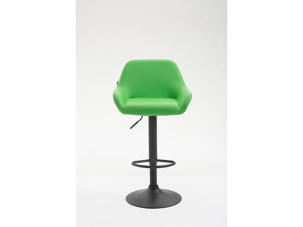 Tabouret de bar - Similicuir & Noir - Vert - Braga