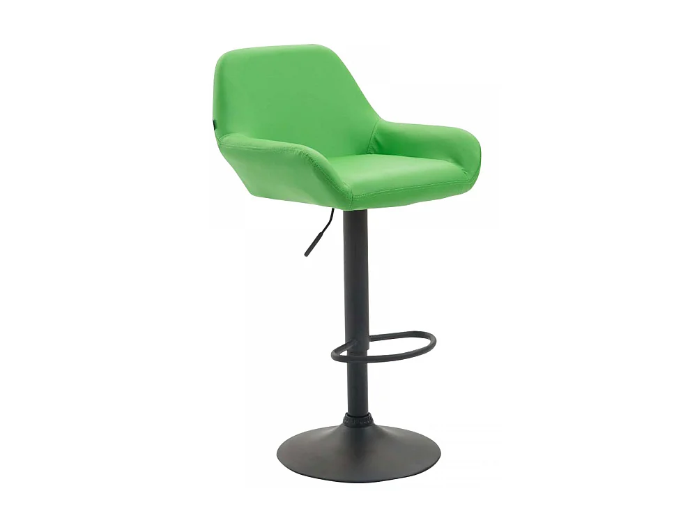 Tabouret de bar - Similicuir & Noir - Vert - Braga