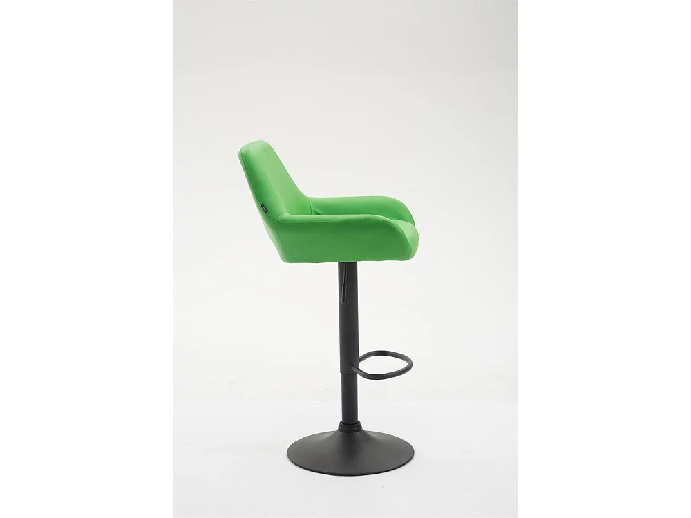 Tabouret de bar - Similicuir & Noir - Vert - Braga