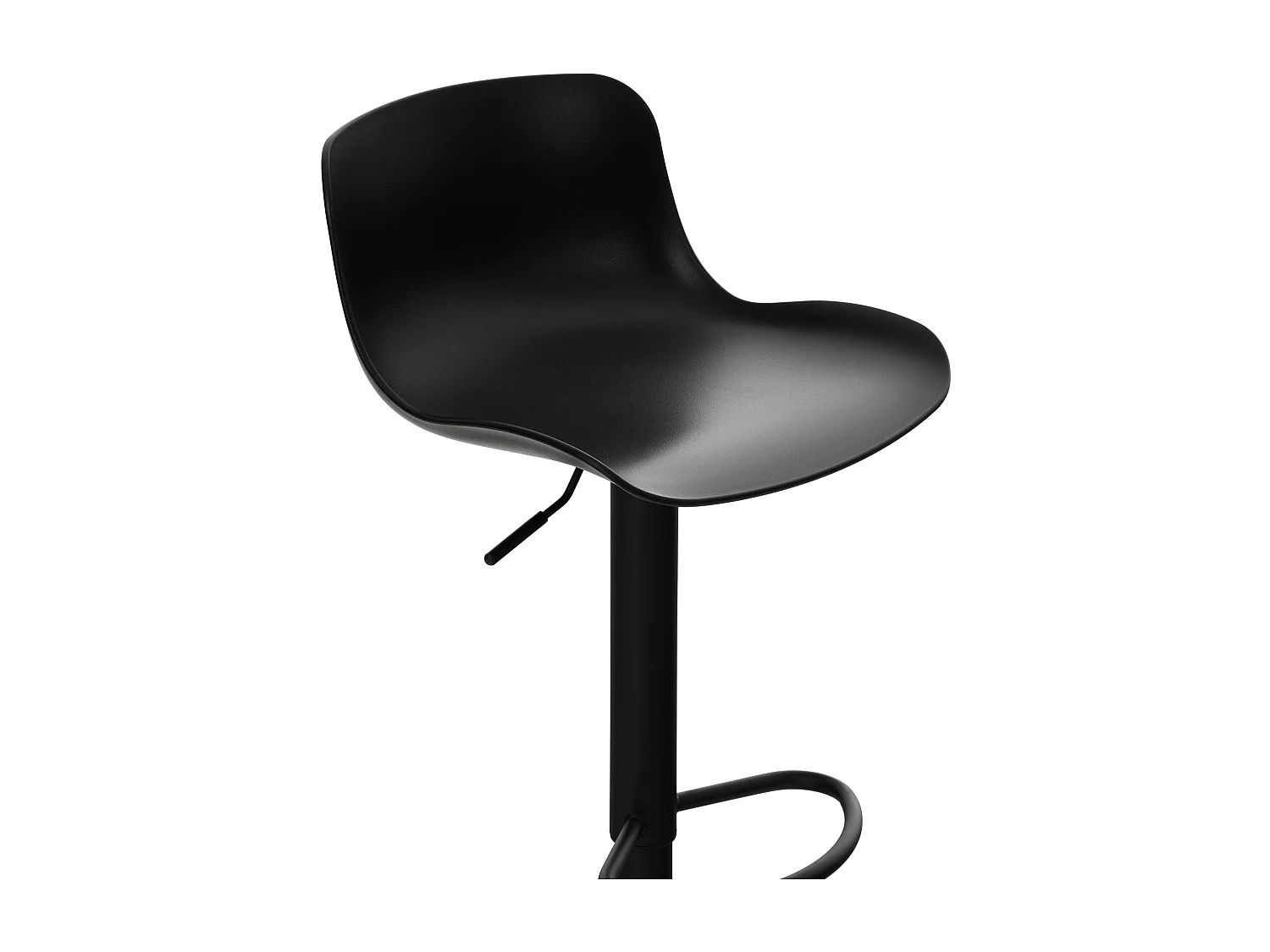 Tabouret de bar - Plastique & Antique - Noir - Almada