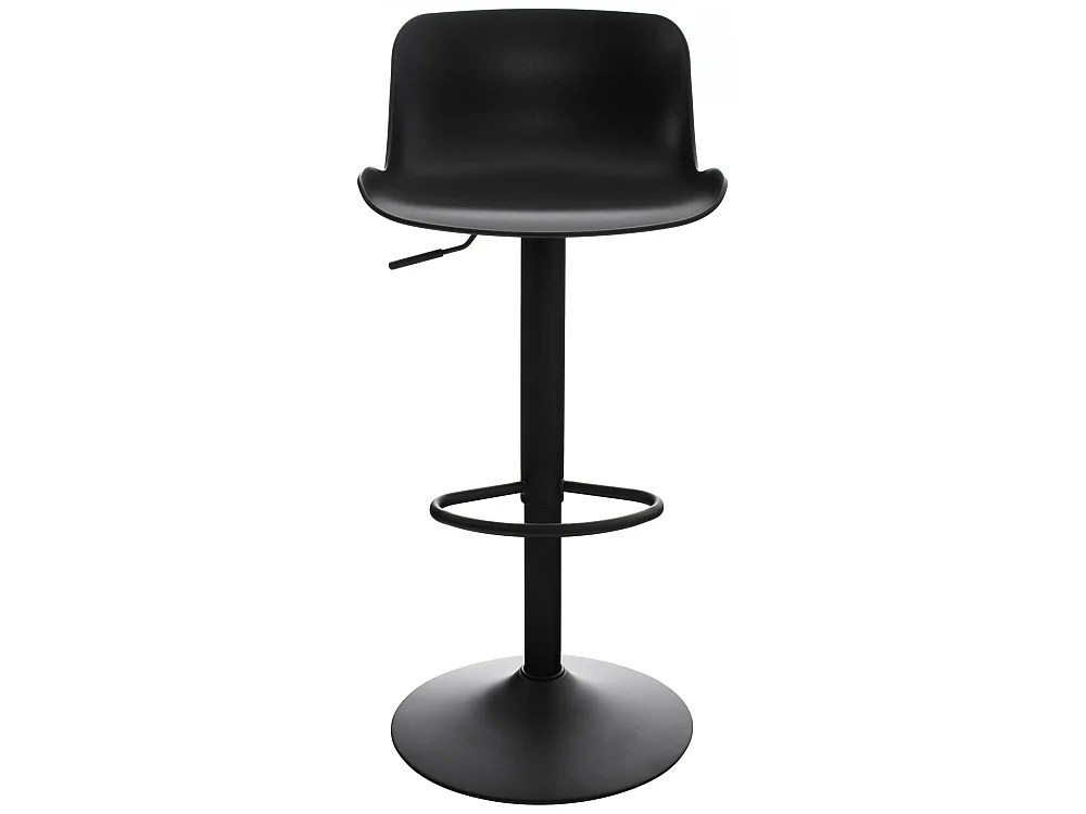 Tabouret de bar - Plastique & Chrome - Noir - Almada