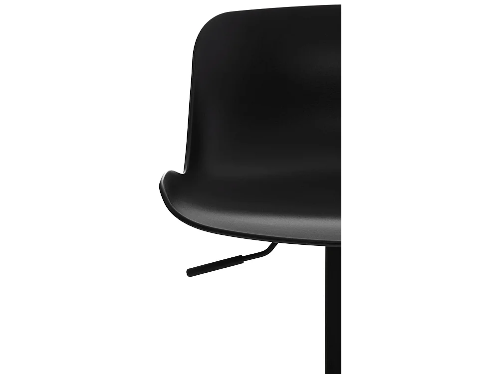 Tabouret de bar - Plastique & Chrome - Noir - Almada