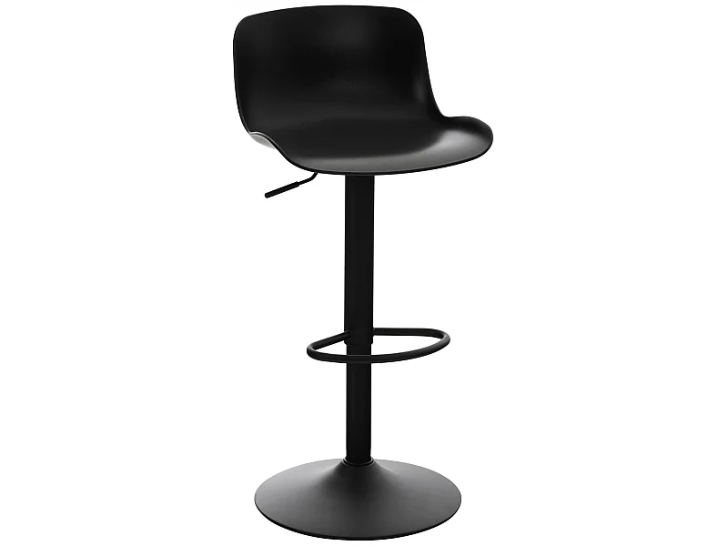 Tabouret de bar - Plastique & Antique - Noir - Almada