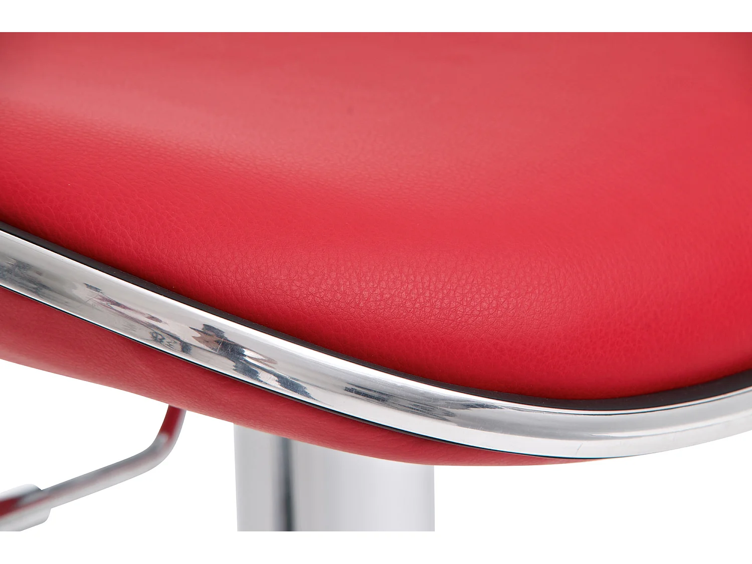 Lot de 2  Tabouret de bar - Similicuir - Rouge - Shanghai