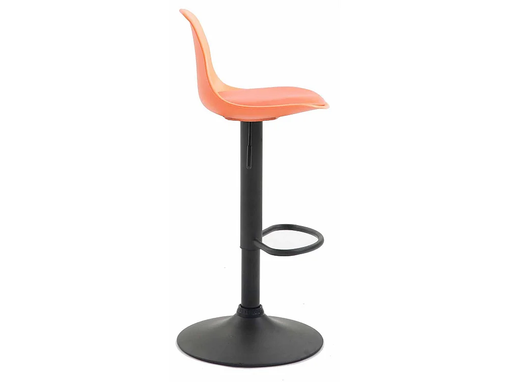 Lot de 2  Tabouret de bar - Similicuir & Métal - Orange - Kiel