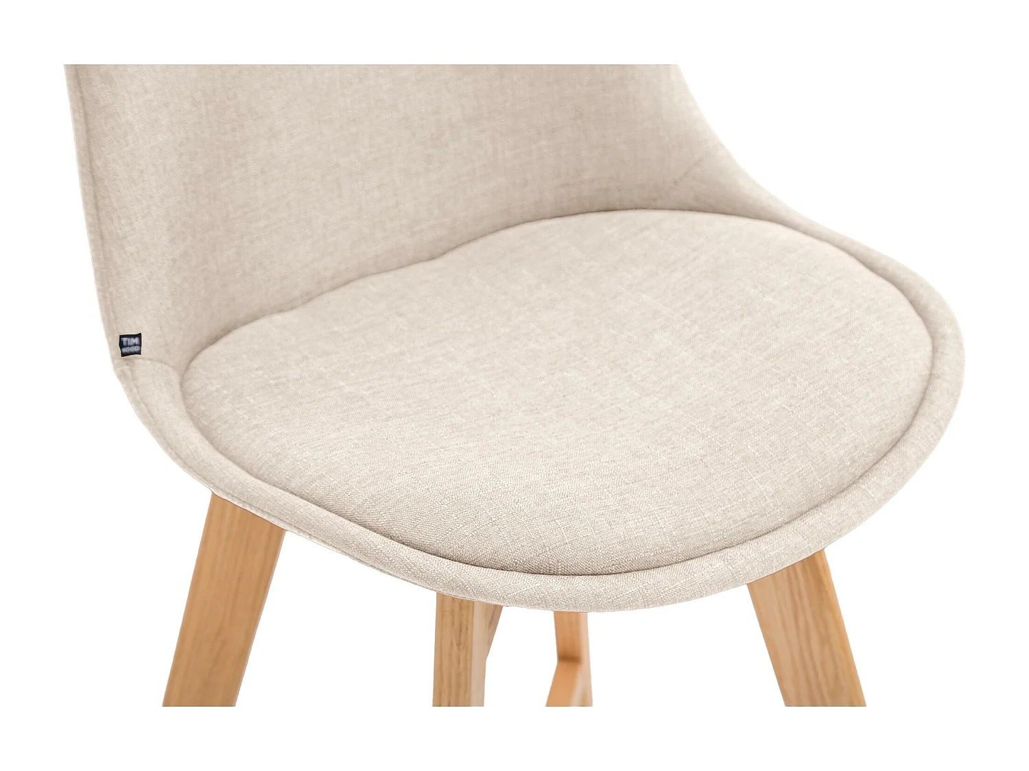 Set van 2  Barkruk - Stof & natura - creme - Cannes