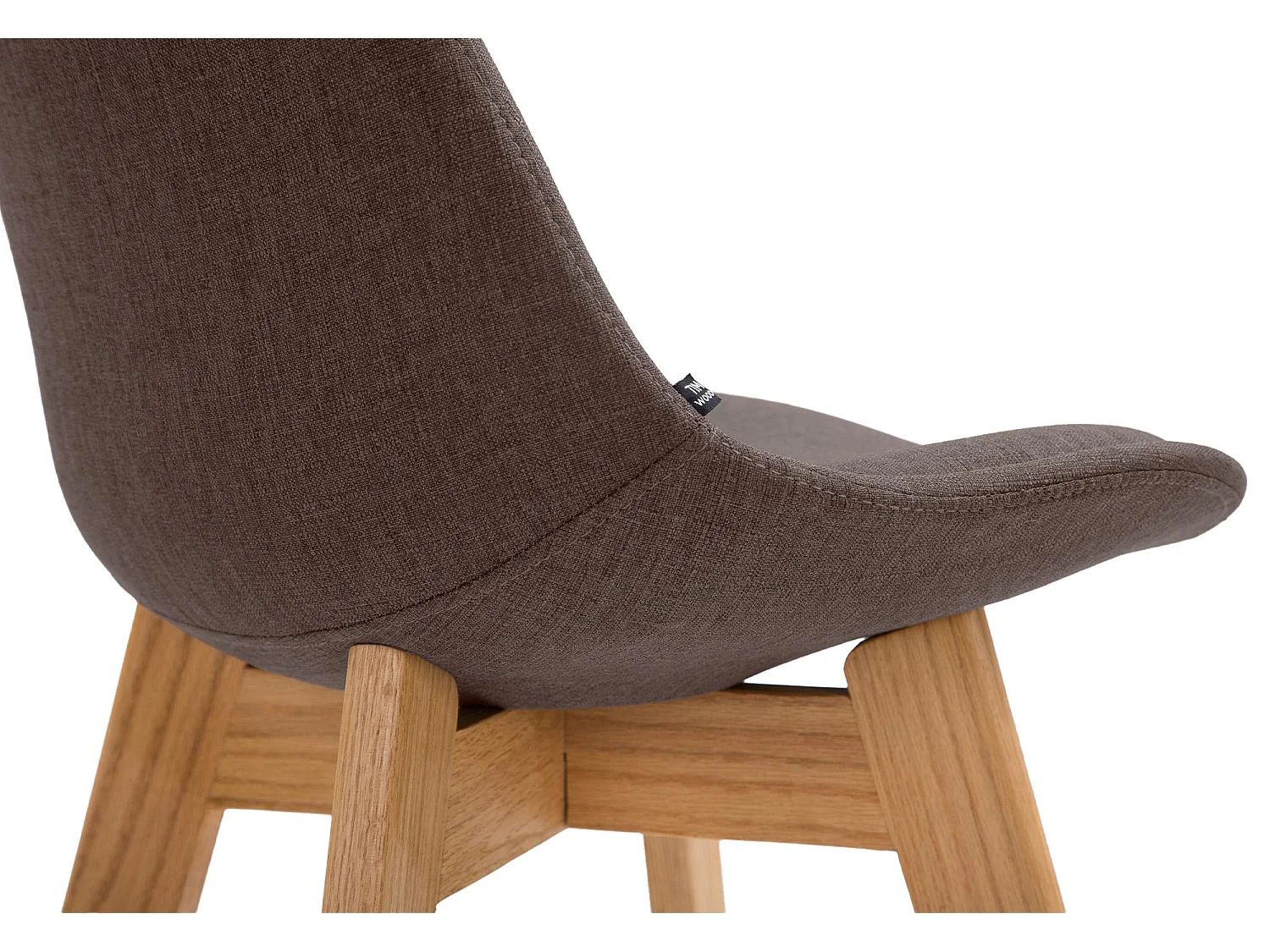 Set van 2  Barkruk - Stof & natura - bruin - Cannes