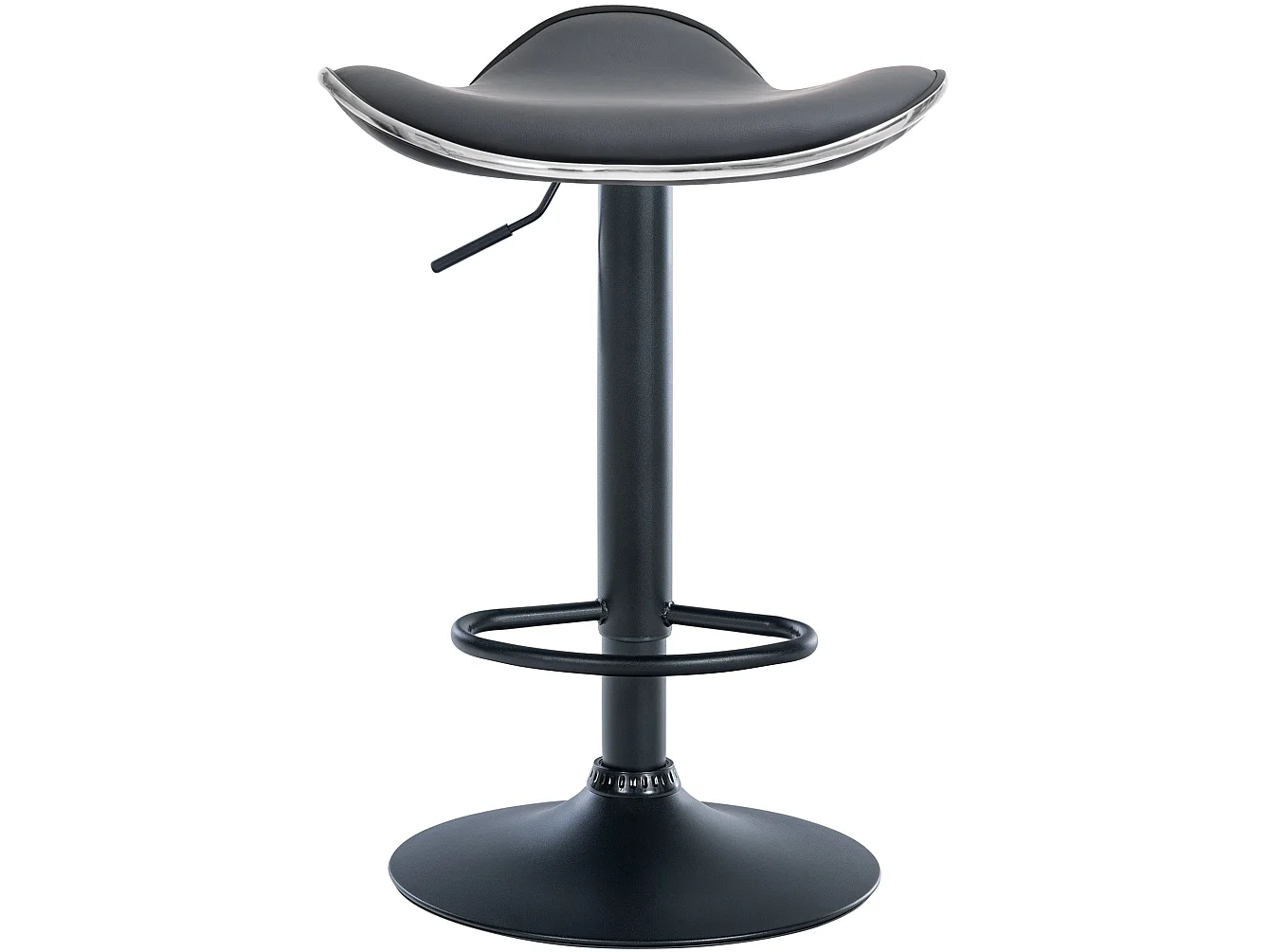 Tabouret de bar - Similicuir - Gris - Shanghai