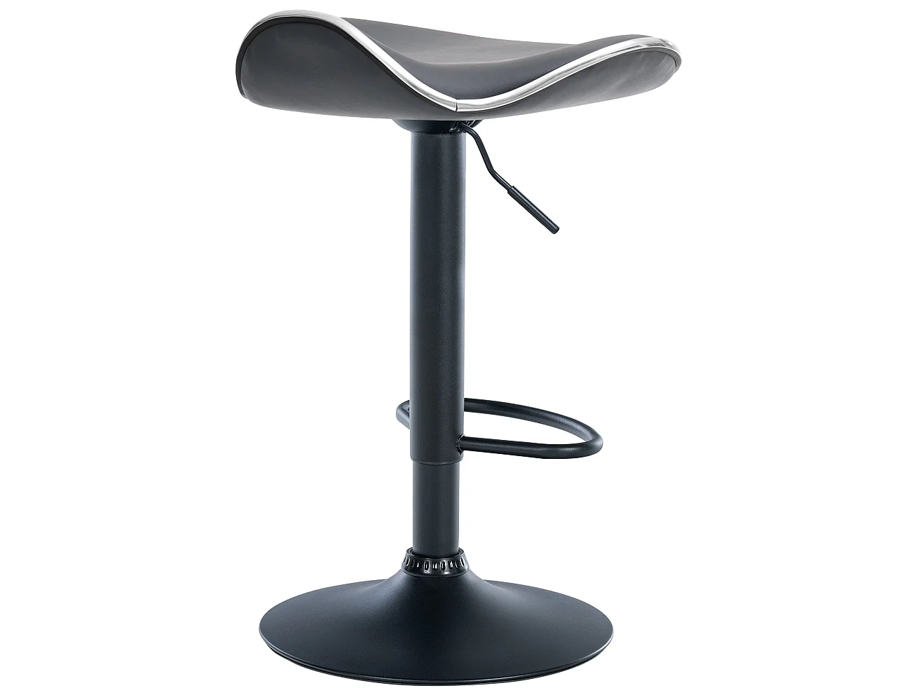 Tabouret de bar - Similicuir - Gris - Shanghai