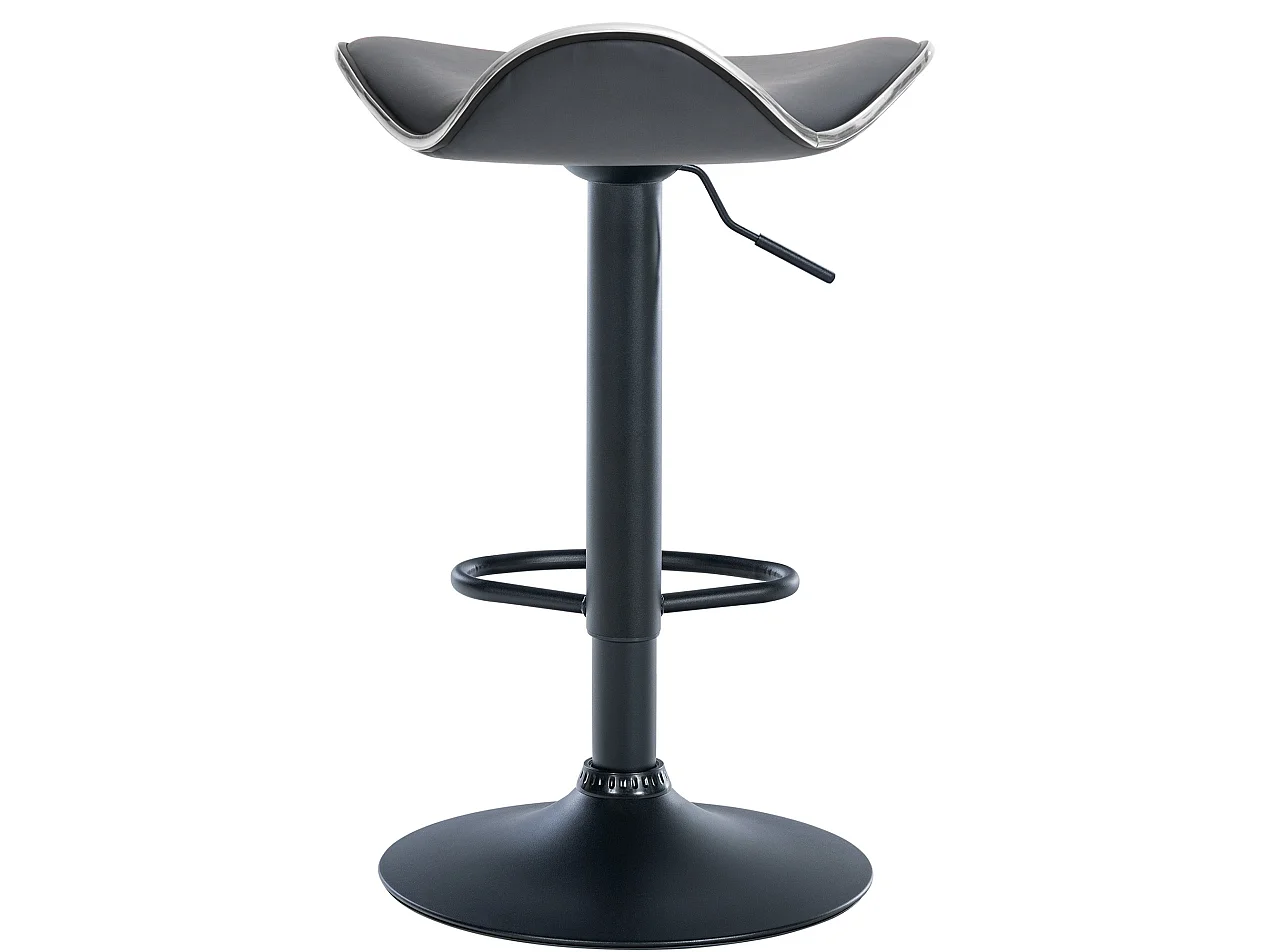 Tabouret de bar - Similicuir - Gris - Shanghai