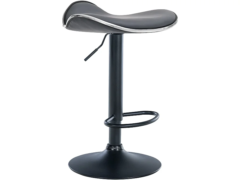 Tabouret de bar - Similicuir - Gris - Shanghai