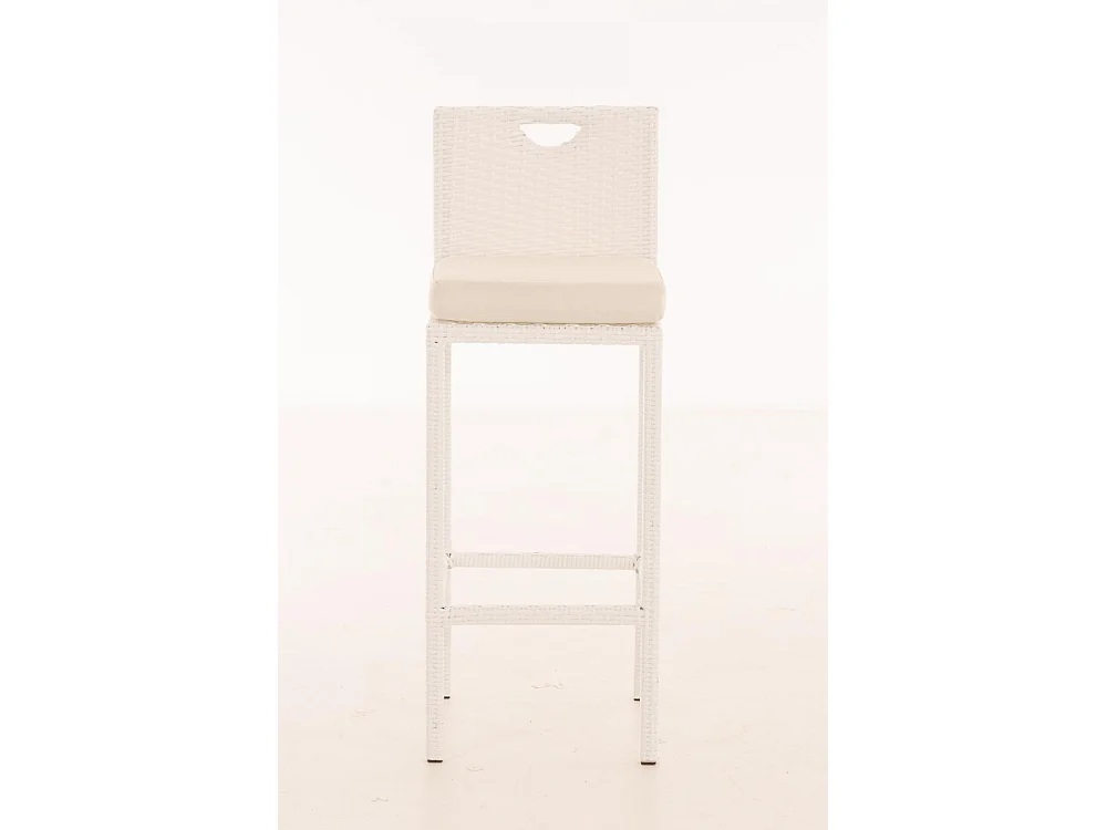 Tabouret de bar - Plastique - Blanc - Mari