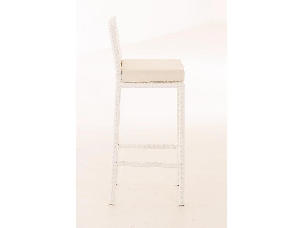 Tabouret de bar - Plastique - Blanc - Mari