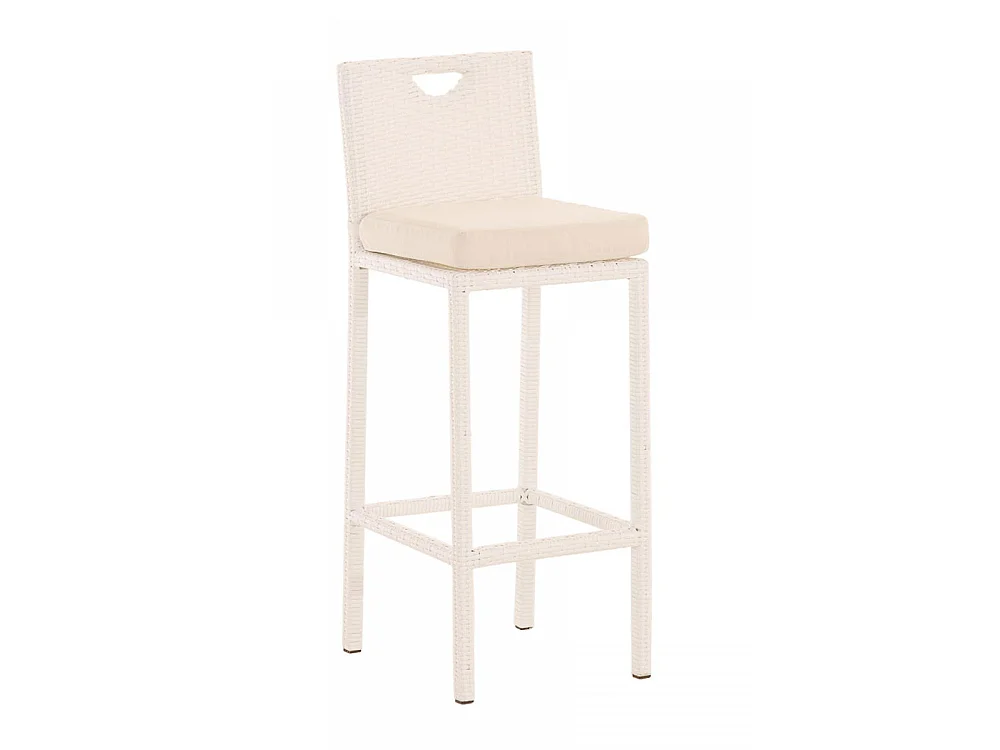 Tabouret de bar - Plastique - Blanc - Mari