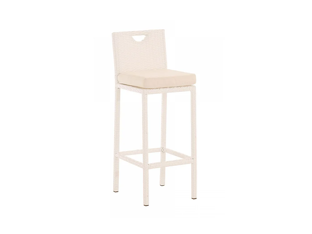 Tabouret de bar - Plastique - Blanc - Mari