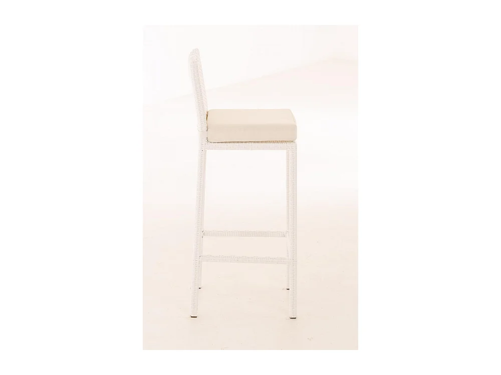Tabouret de bar - Plastique - Blanc - Mari