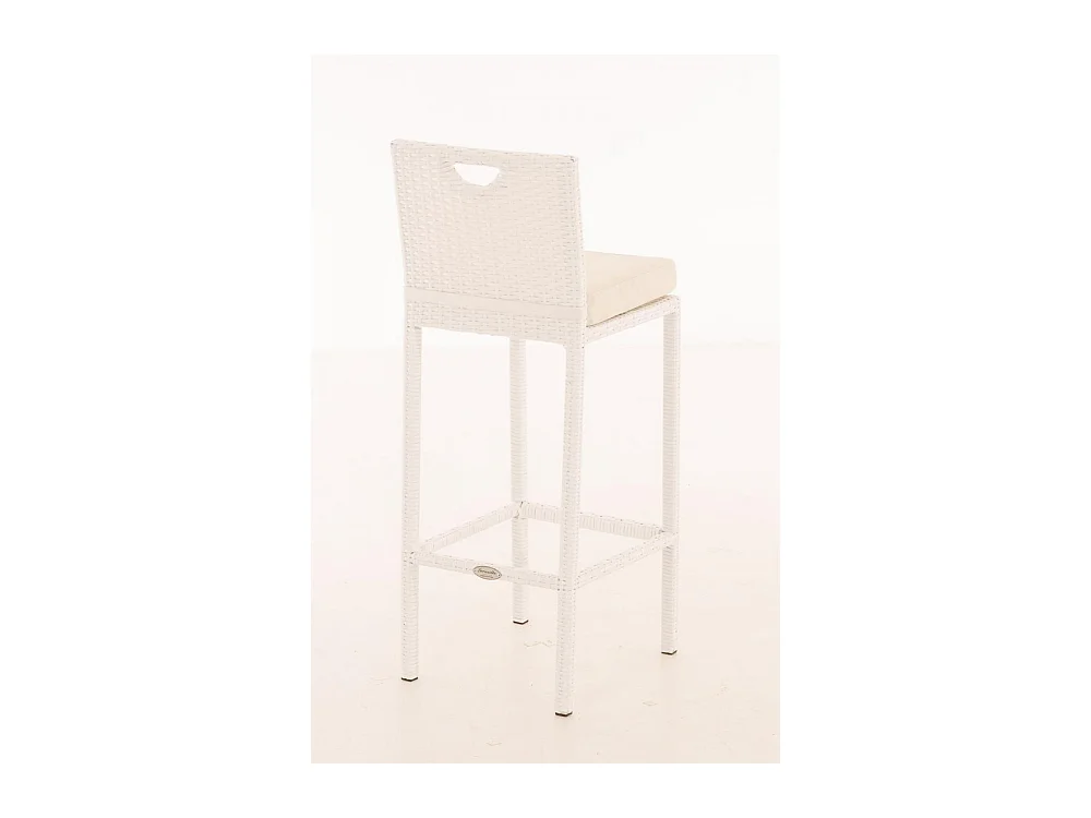 Tabouret de bar - Plastique - Blanc - Mari