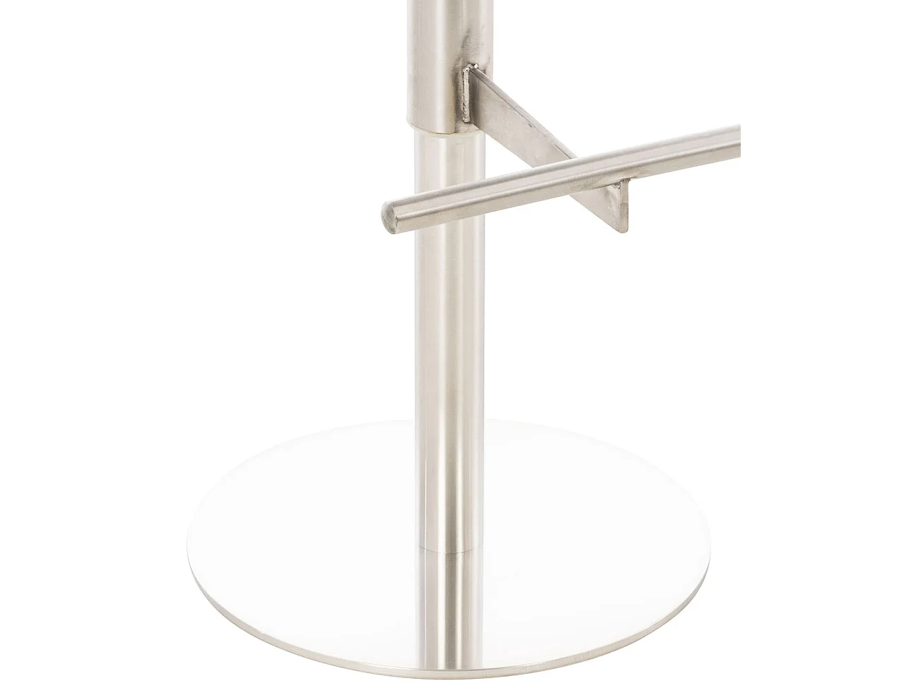 Lot de 2  Tabouret de bar - Similicuir & Acier inoxydable - Crème - Cadiz