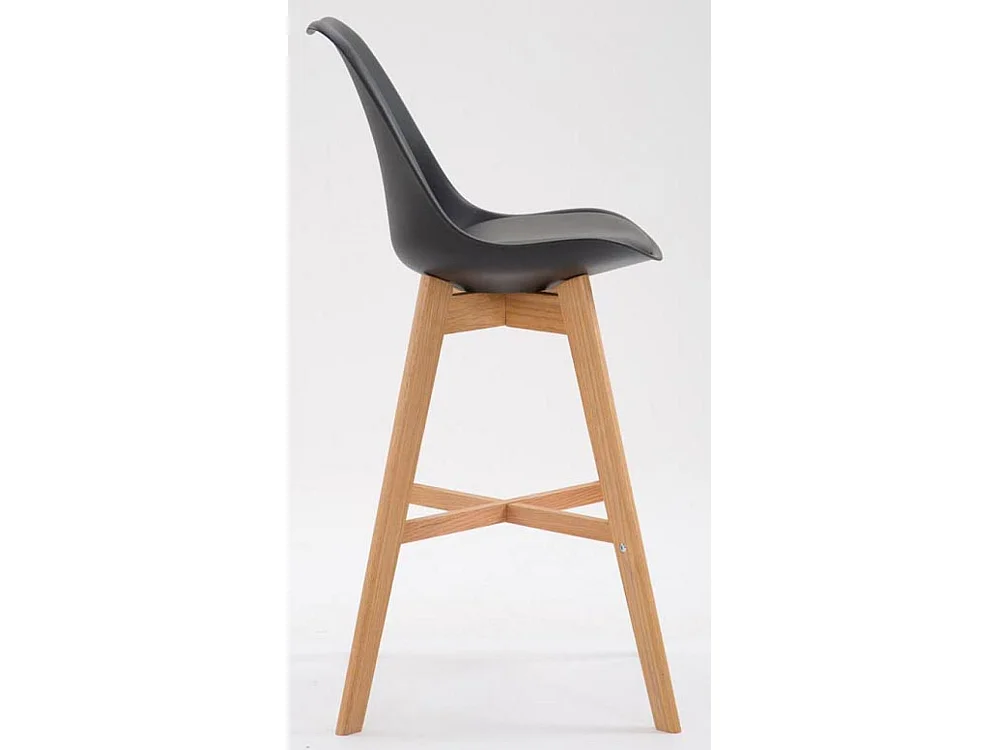 Lot de 2  Tabouret de bar - Plastique & Nature - Noir - Cannes