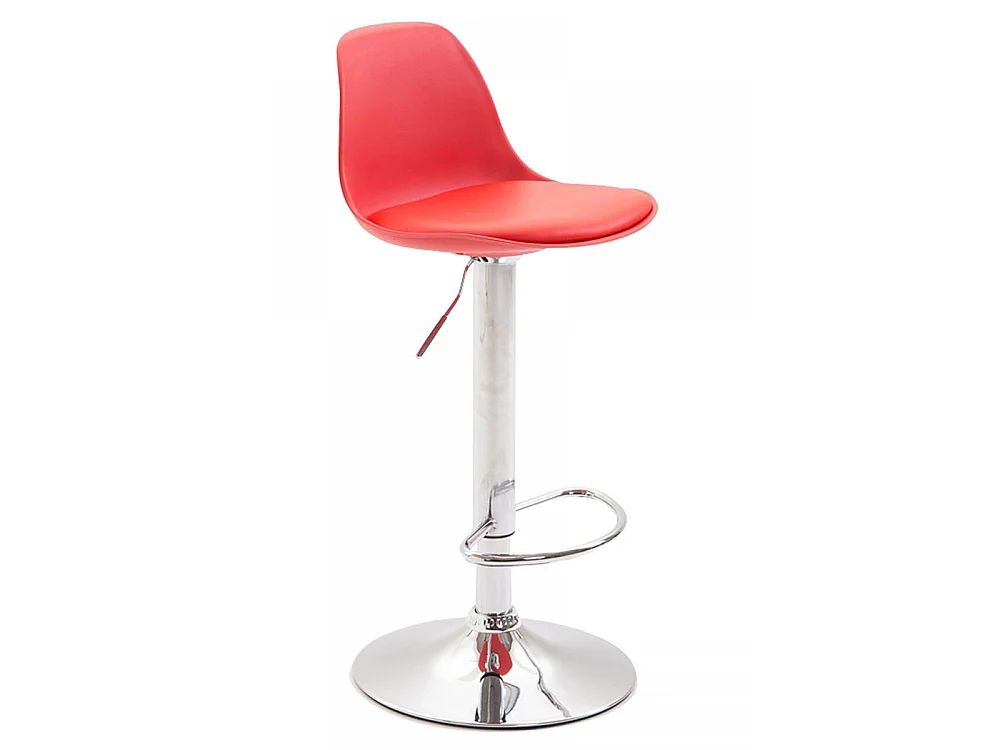 Tabouret de bar - Plastique & Métal - Rouge - Kiel