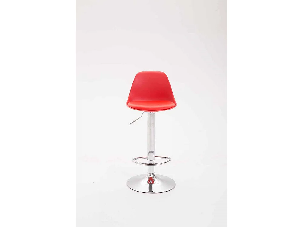 Tabouret de bar - Plastique & Métal - Rouge - Kiel