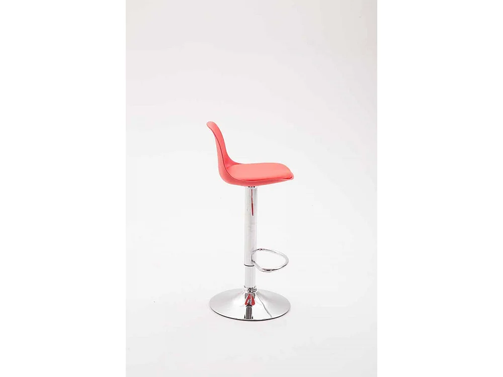 Tabouret de bar - Plastique & Métal - Rouge - Kiel