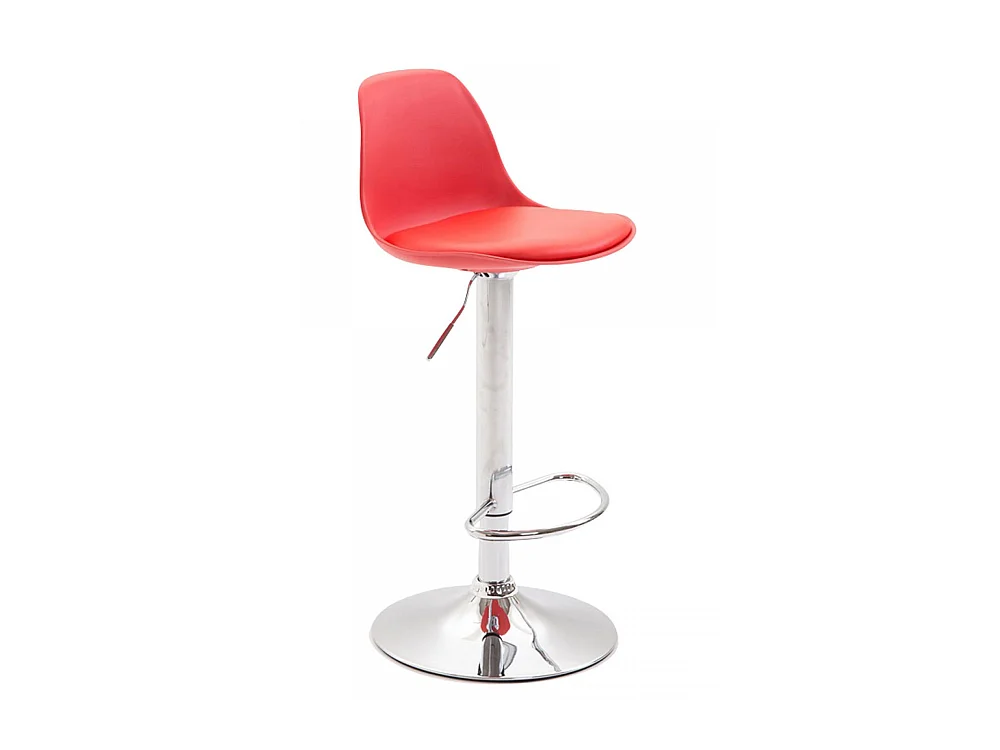 Tabouret de bar - Plastique & Métal - Rouge - Kiel