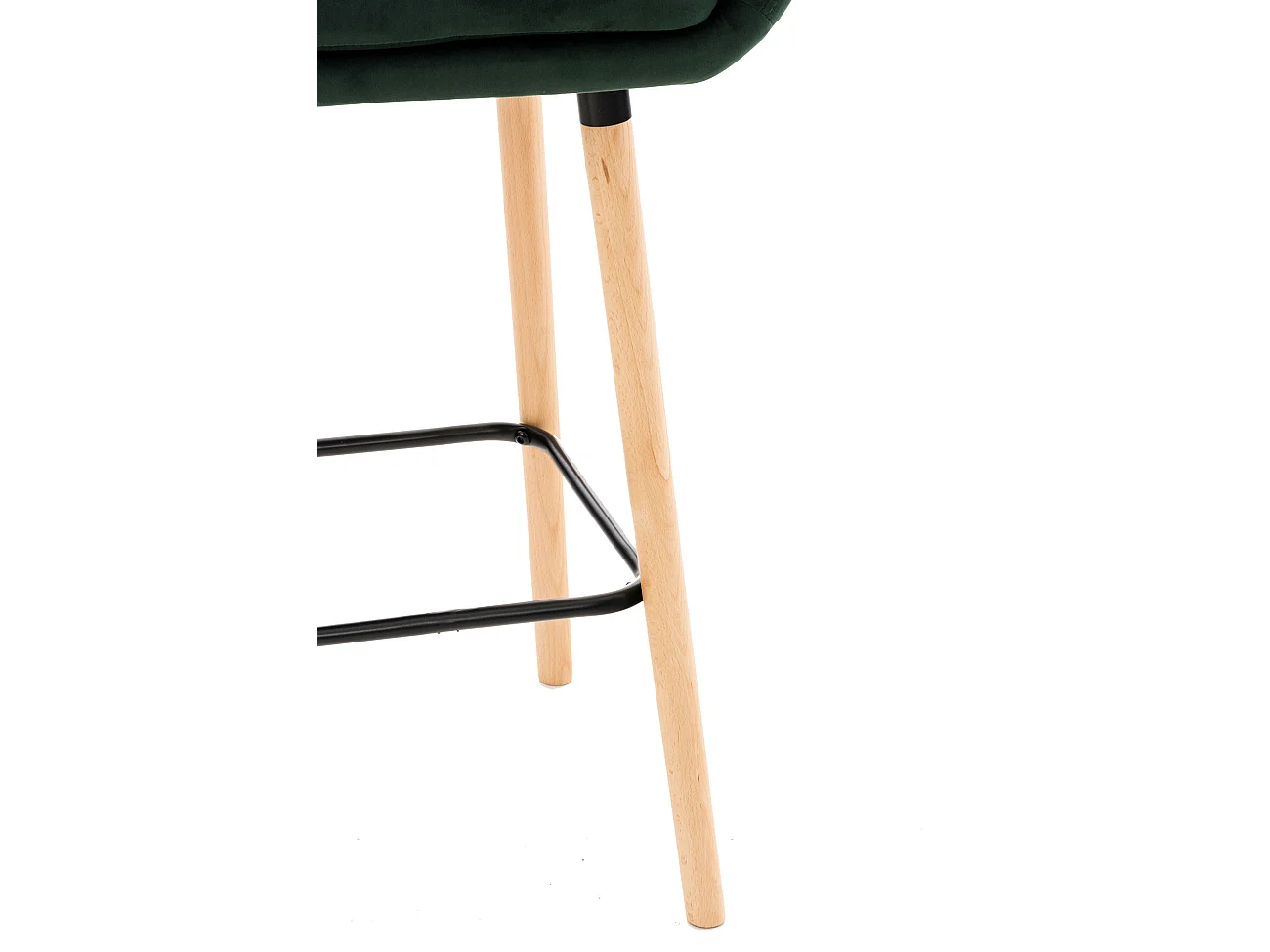 Lot de 2  Tabouret de bar - Velours - Vert - Grant