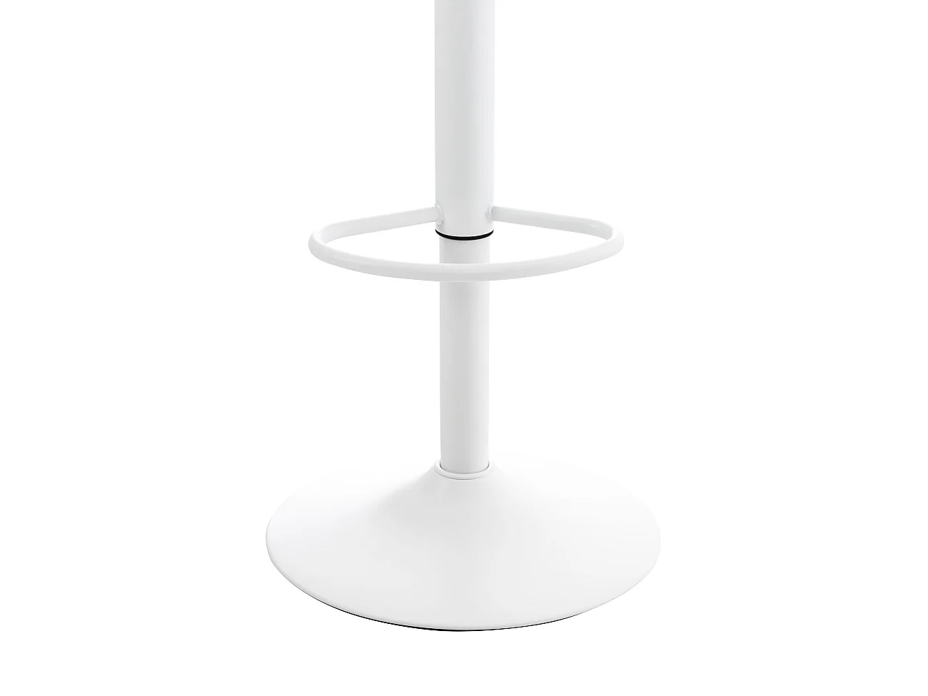 Lot de 2  Tabouret de bar - Plastique & Chrome - Blanc - Almada