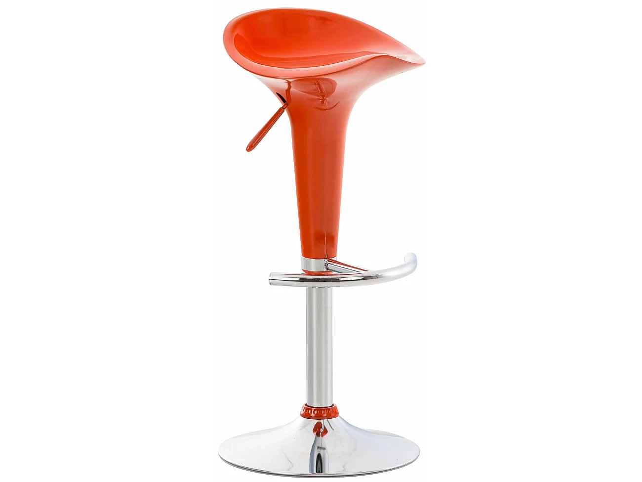 Tabouret de bar - Plastique - Orange - Saddle