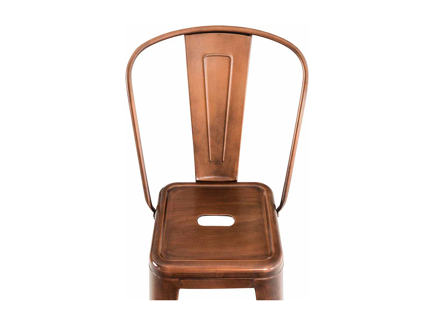 Lot de 4  Tabouret de bar - Métal - Cuivre - Aiden