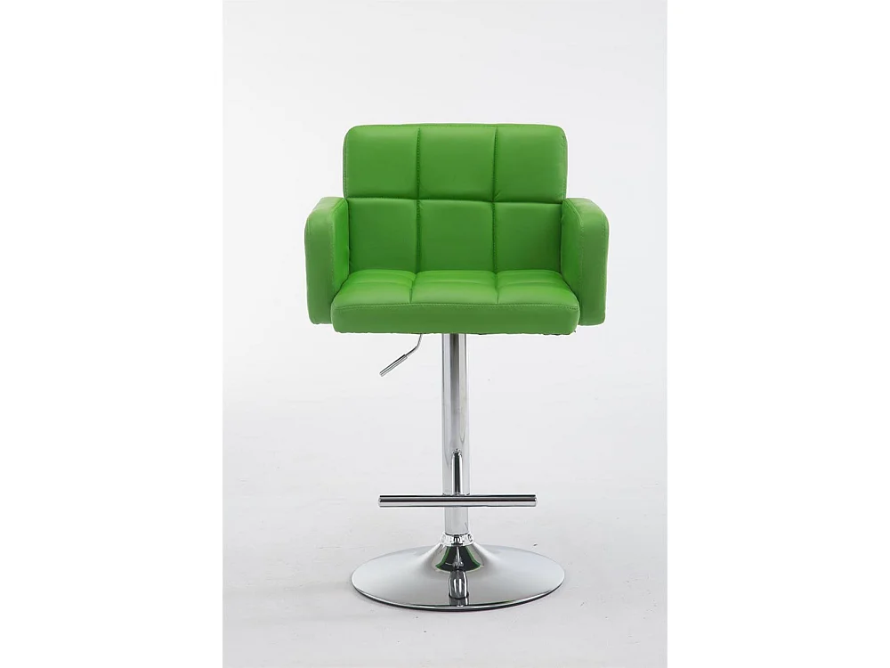 Tabouret de bar - Similicuir & Chrome - Vert - Los Angeles