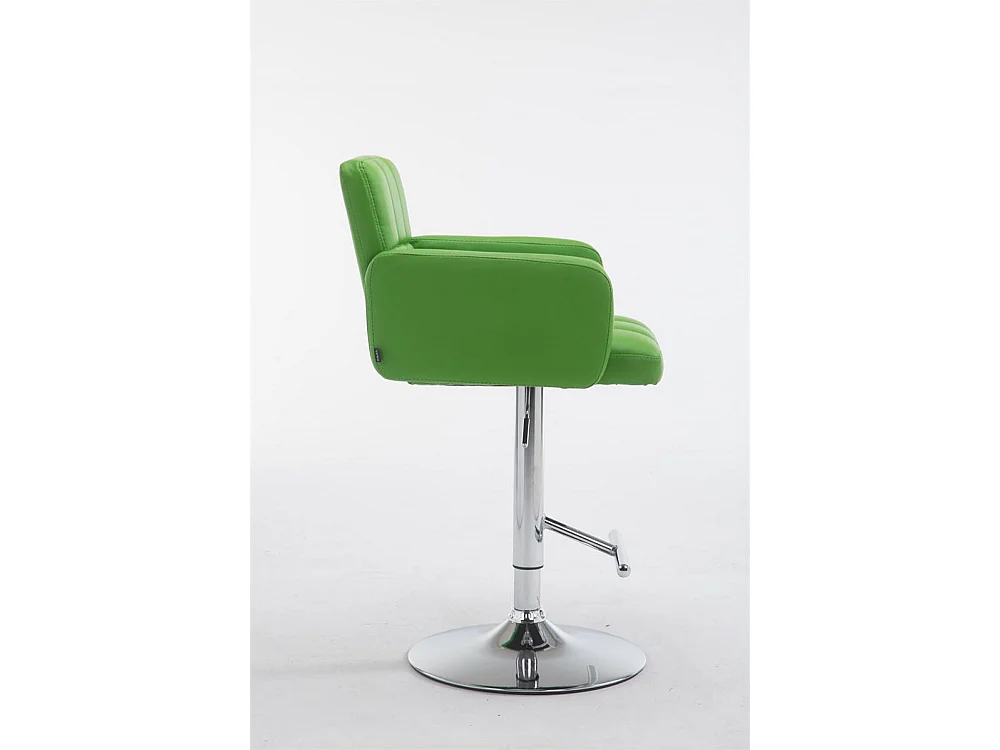 Tabouret de bar - Similicuir & Chrome - Vert - Los Angeles
